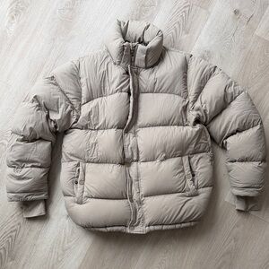 TNA The Super Puff Jacket in Light Beige